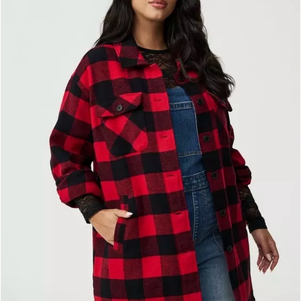 Torrid Size 4 Brushed Twill Cotton Shacket